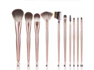 Set di pennelli trucco professionali setole 100% nylon Margot - immagine 2
