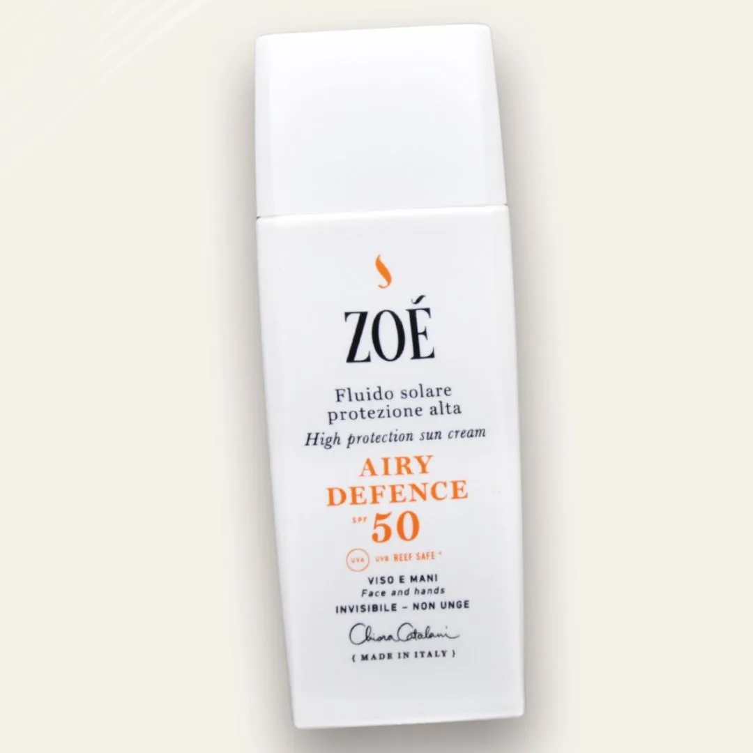 Airy defence Fluido solare Viso Spf50 – Zoè.