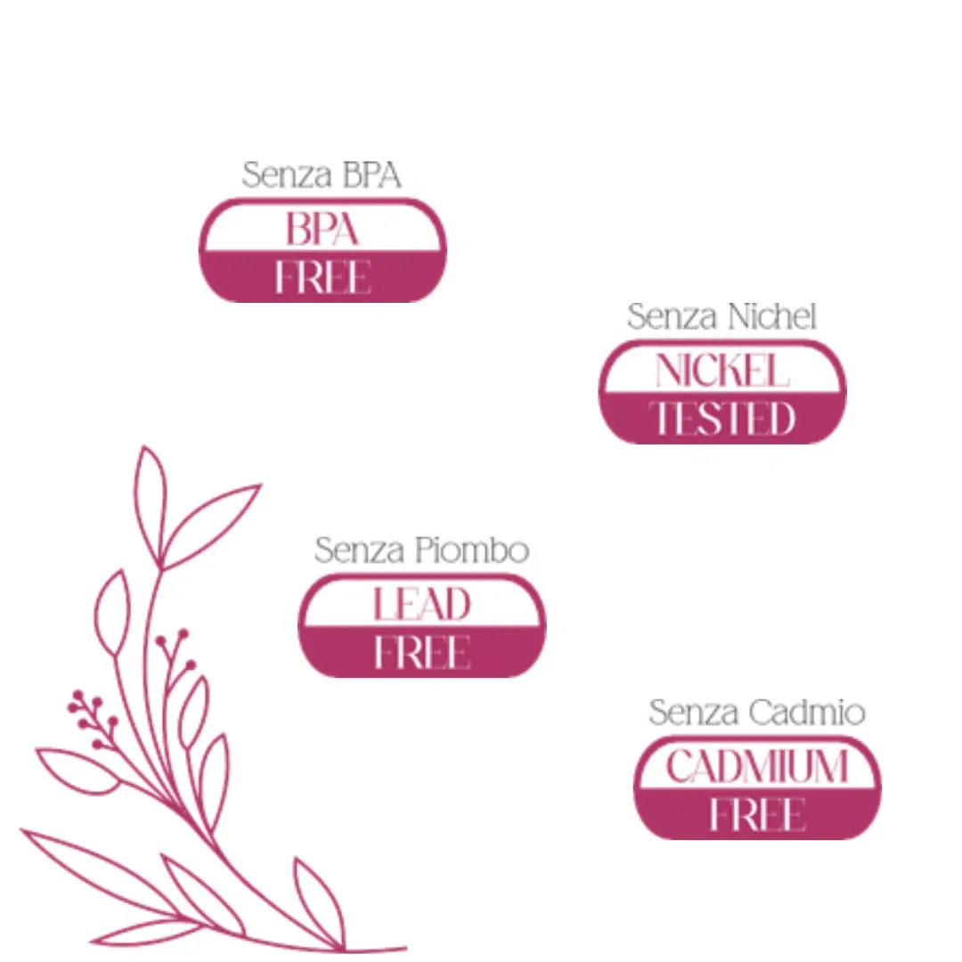 Set 3 Coppie Orecchini Acciaio Chirurgico 316 Ciliegia – 2Easy New Bijoux - immagine 2