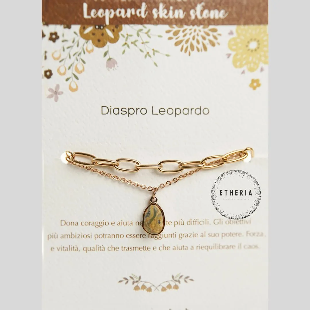 Pietre dell’Anima Bracciale Diaspro Leopardo – Etheria