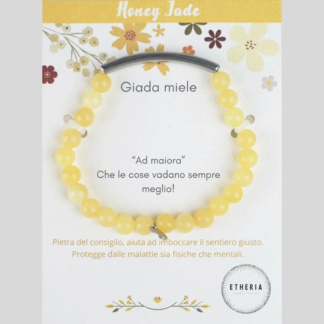 Pietre della Filosofia Bracciale Giada Miele – Etheria