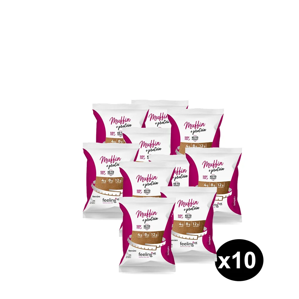 Kit risparmio 10 muffin keto Frutti di Bosco Feeling Ok