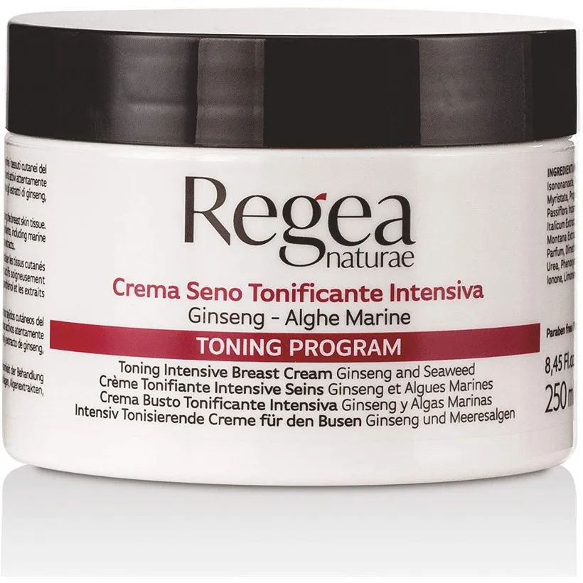 CREMA SENO TONIFICANTE INTENSIVA AL
GINSENG E ALGHE MARINE 250 ml REGEA