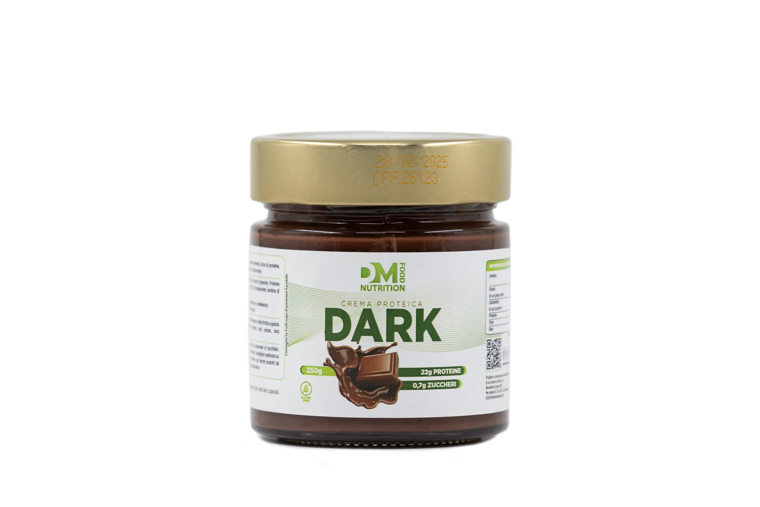 Crema Proteica Spalmabile al Cioccolato fondente