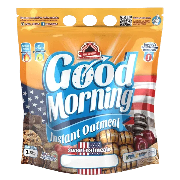 Farina di avena aromatizzata al gusto di praline al cioccolato con nocciola -BOMBON CROCCANTE-GOOD MORNING -MAX PROTEIN