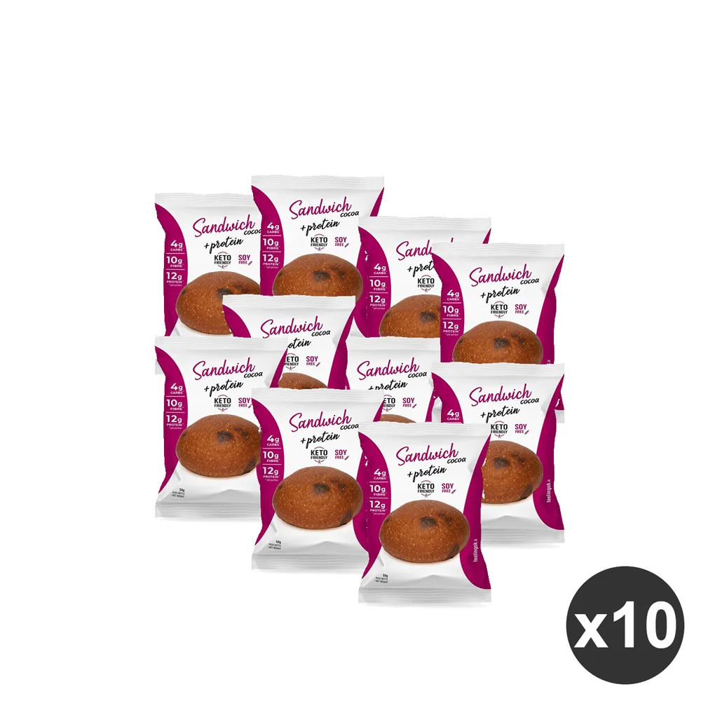 kit risparmio 10 Panini low carbo al cacao Feeling ok