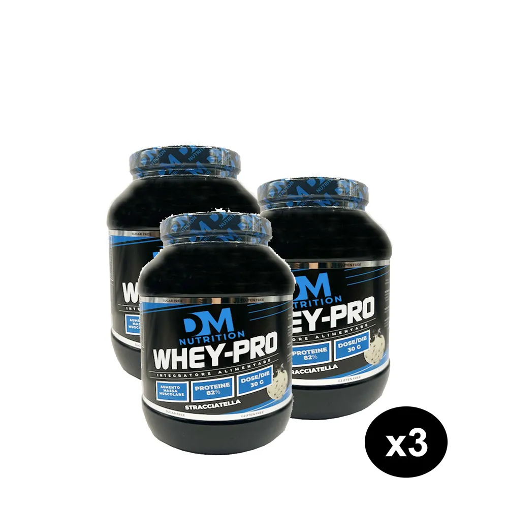 Set risparmio 3 Proteine Concentrate stracciatella Whey Pro DM