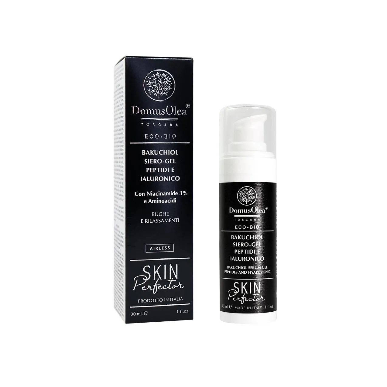 Skin Perfector Bakuchiol Siero-Gel Peptidi e Ialuronico – Domus Olea Toscana
