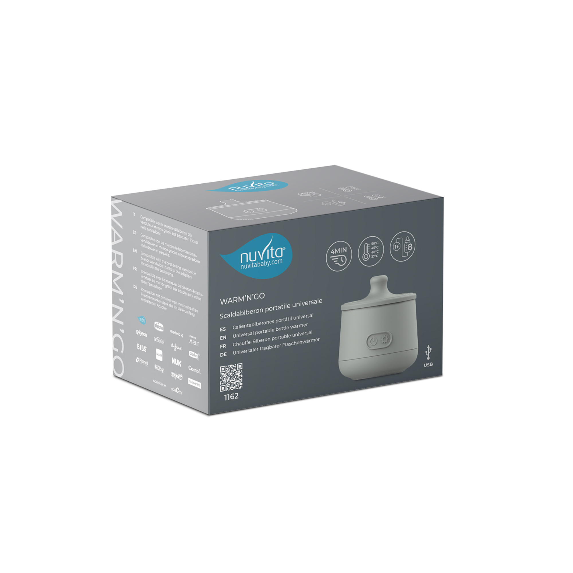 Nuvita scaldabiberon portatile universale warm’n’go sage green - immagine 3