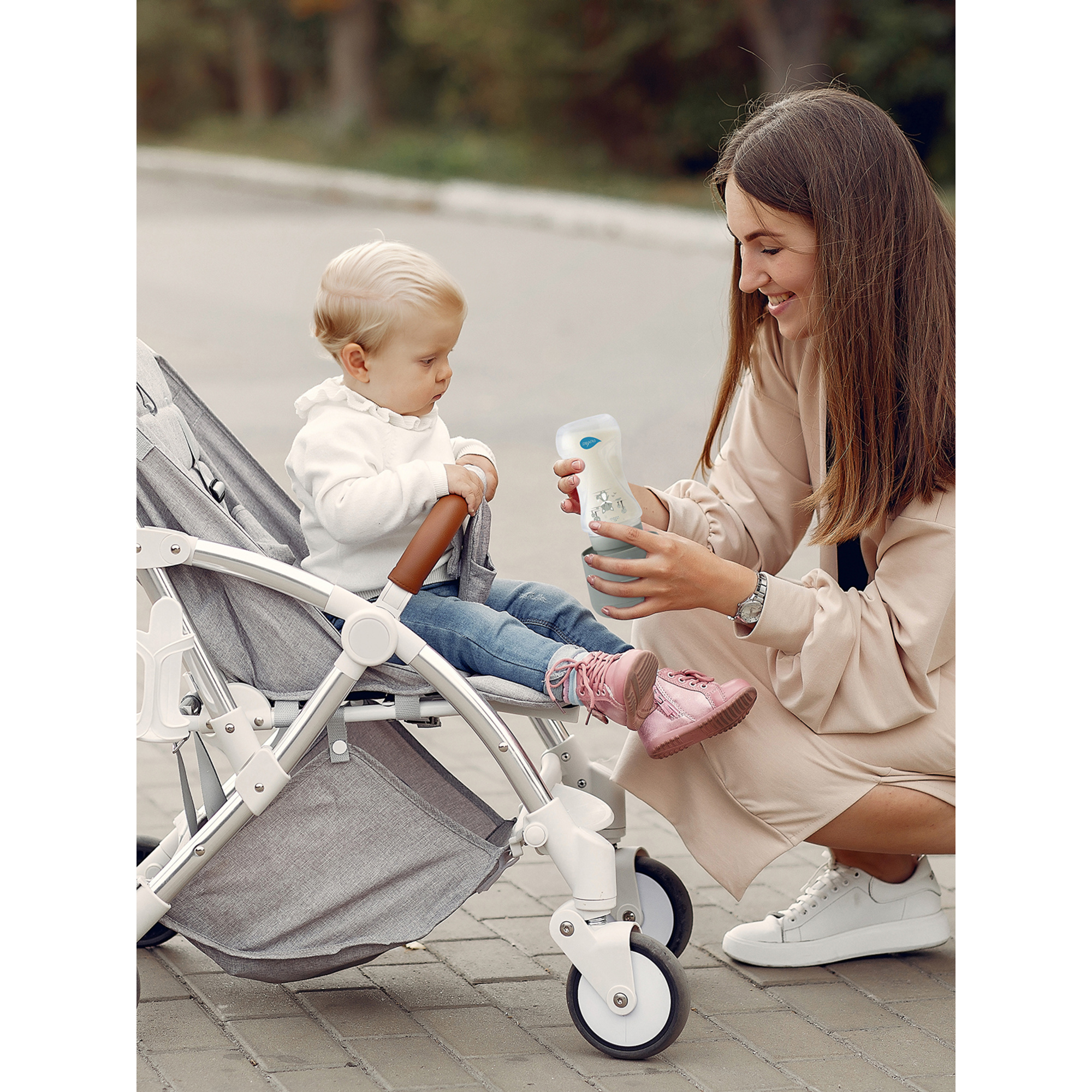 Nuvita scaldabiberon portatile universale warm’n’go sage green - immagine 6
