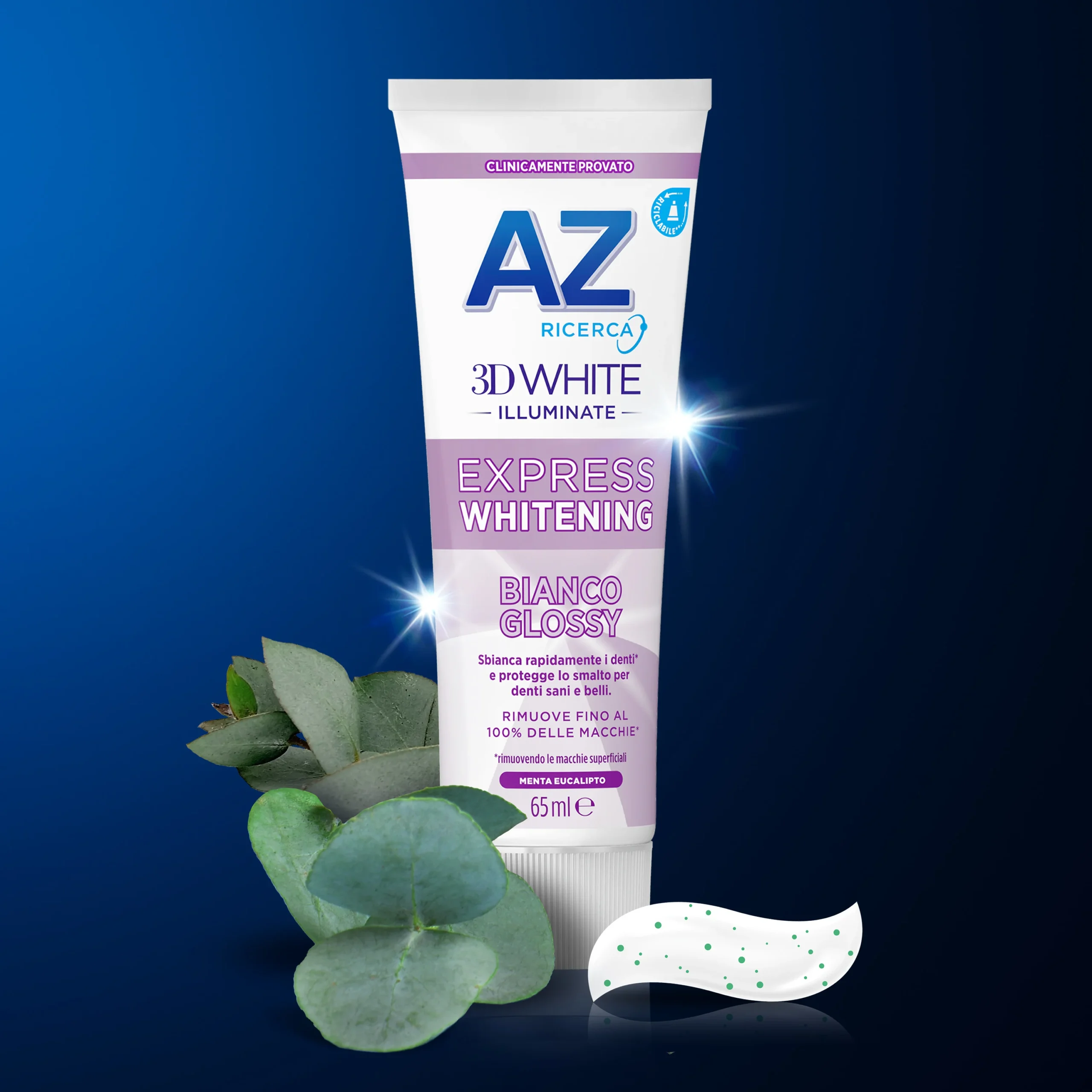 AZ Dentifricio 3DWhite Illuminate Express Whitening Bianco Glossy – 50ml