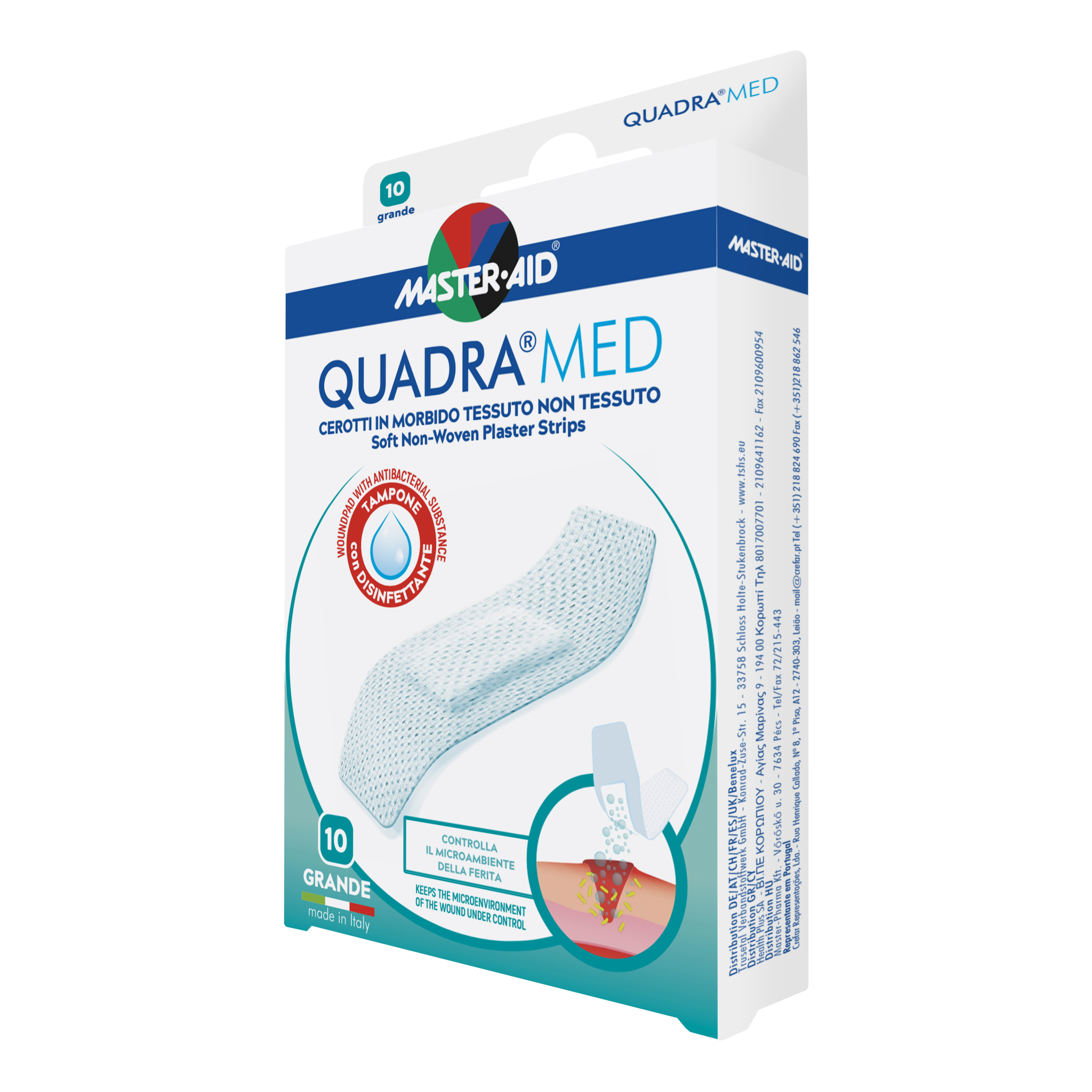 Master-Aid Quadra Med Cerotti Grandi 78×26 mm – 10 pezzi