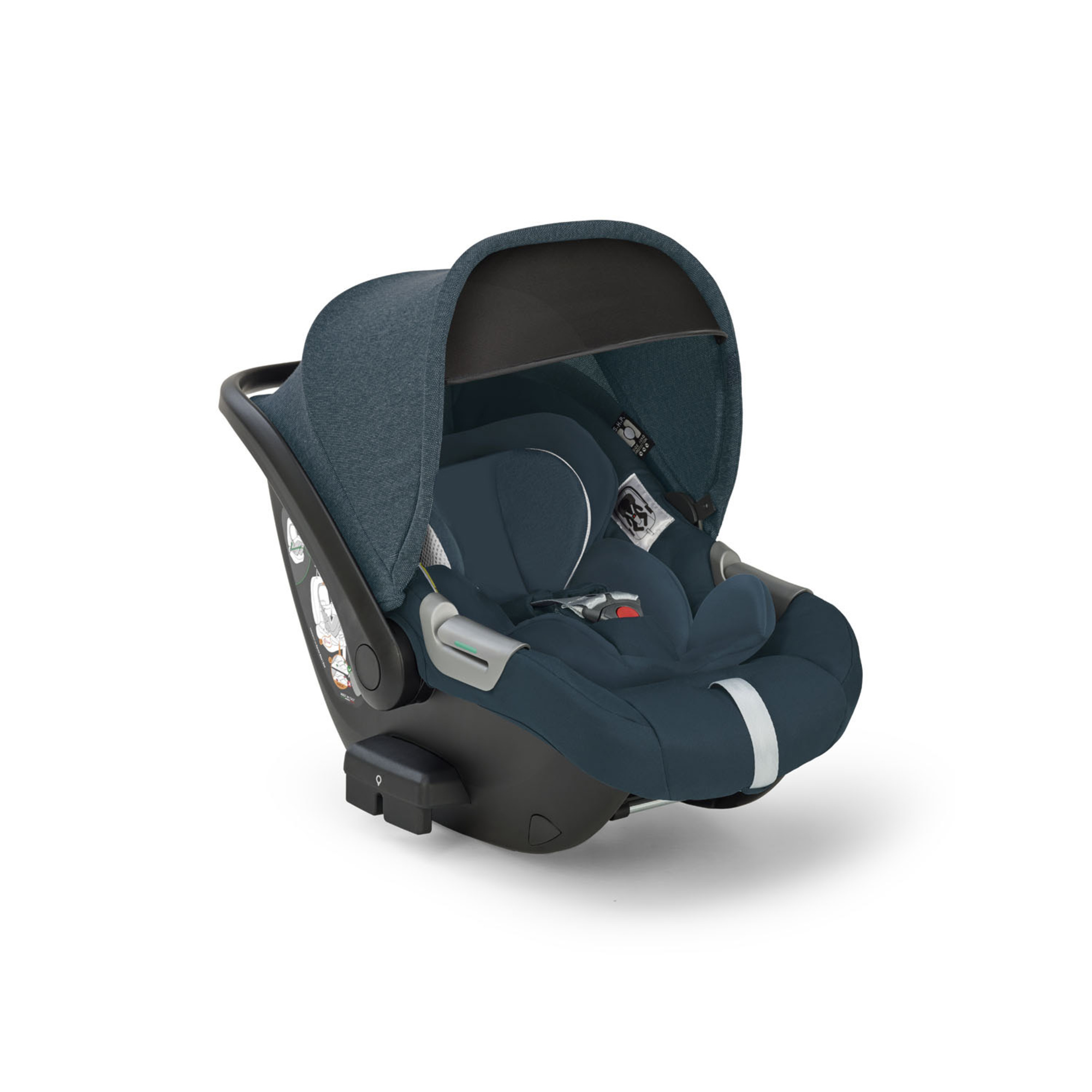 Electa system quattro colore hudson blue con telaio silver black e seggiolino darwin infant recline – inglesina - immagine 4