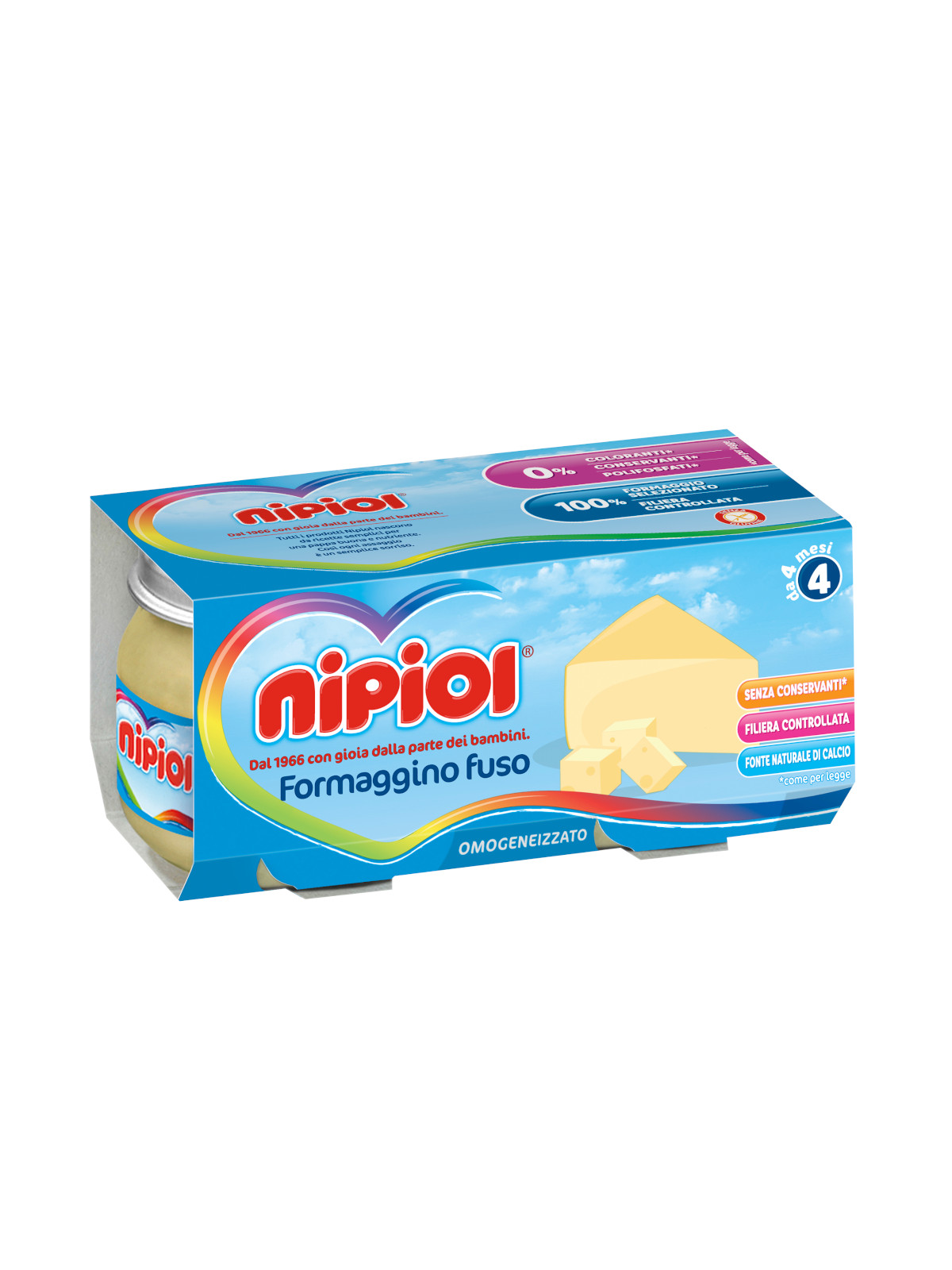Nipiol – omo formaggino – 2x80g