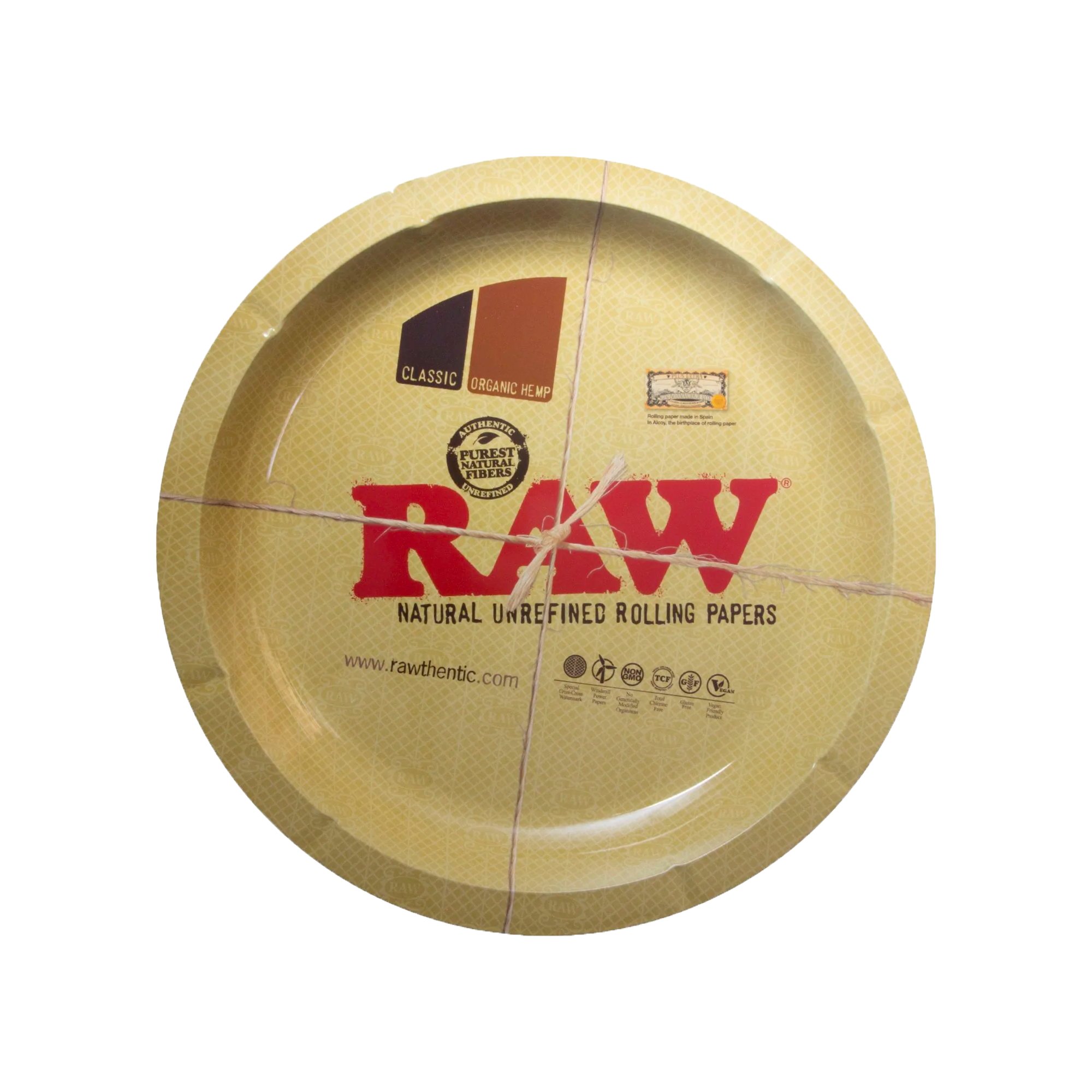 ROUND METAL ROLLING TRAY – Raw