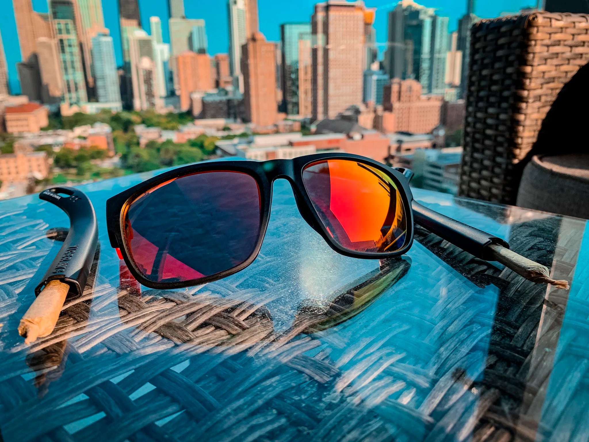 SUNGLASSES WITH HIDDEN STORAGE (MADE FOR THE RIDE / THE CLASSICS / BLAZE RED) – ViceRays - immagine 6