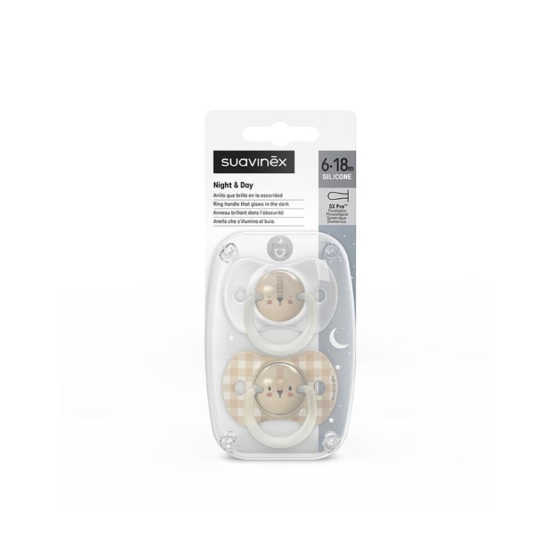 Suavinex Succhietto Night and Day 06/18 mesi Leone 2pz - immagine 3